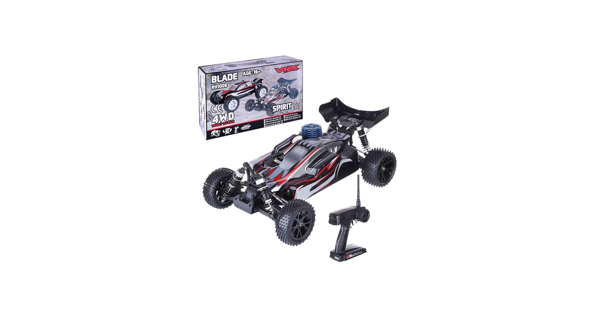 Amazon.com: ConGamefun RC Car, VRX RH1006 1/10 Scale 4WD Nitro Off