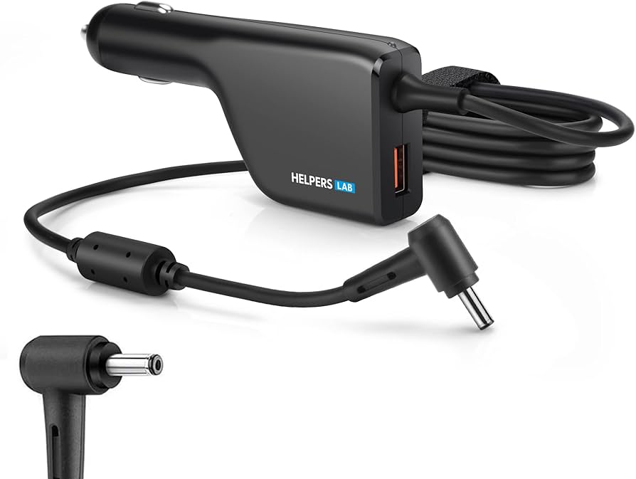 Amazon.co.jp: Helpers Lab DC12V/24V車対応 19V 2.37A 45W 車載充電器