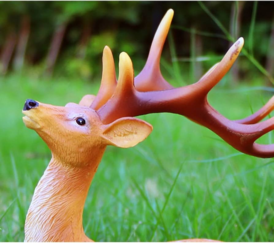 Amazon.co.jp: LxRx9 鹿の置物 アニマルオブジェ タイプ 小さい