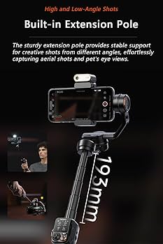 Amazon.co.jp: hohem M7 スマホ ジンバル スタビライザー AIトラッカー