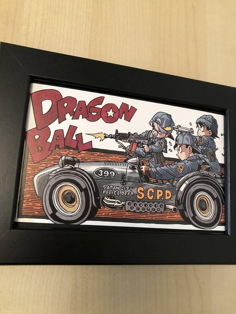 Amazon.co.jp: kj 額装品 鳥山明 108 はがきサイズ額入り ポスター風