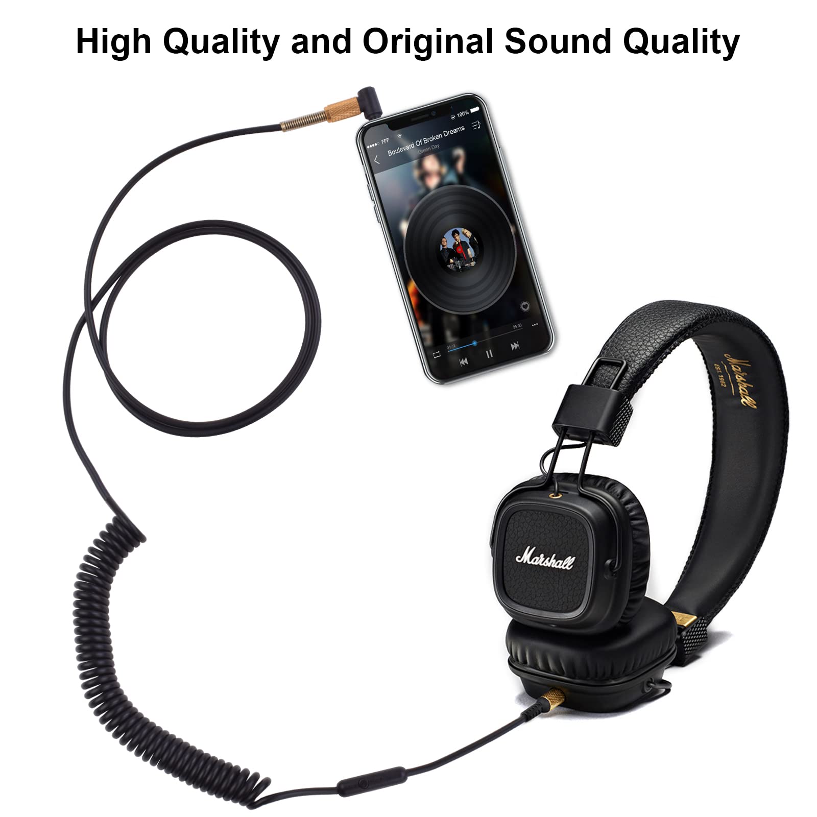 Amazon.com: Sqrgreat 4Ft to 8.2Ft Major 3 Cable with Microphone