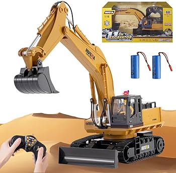 Amazon.co.jp: ショベルカー ラジコン 掘削機 ブルドーザー 11CH 1:16