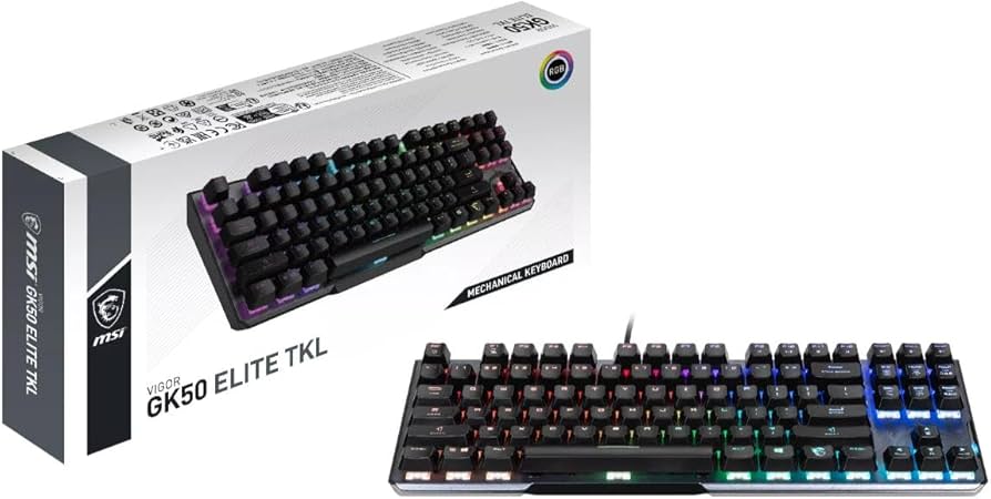 Amazon.co.jp: MSI VIGOR GK50 ELITE TKL KALIH RED 赤軸リニア