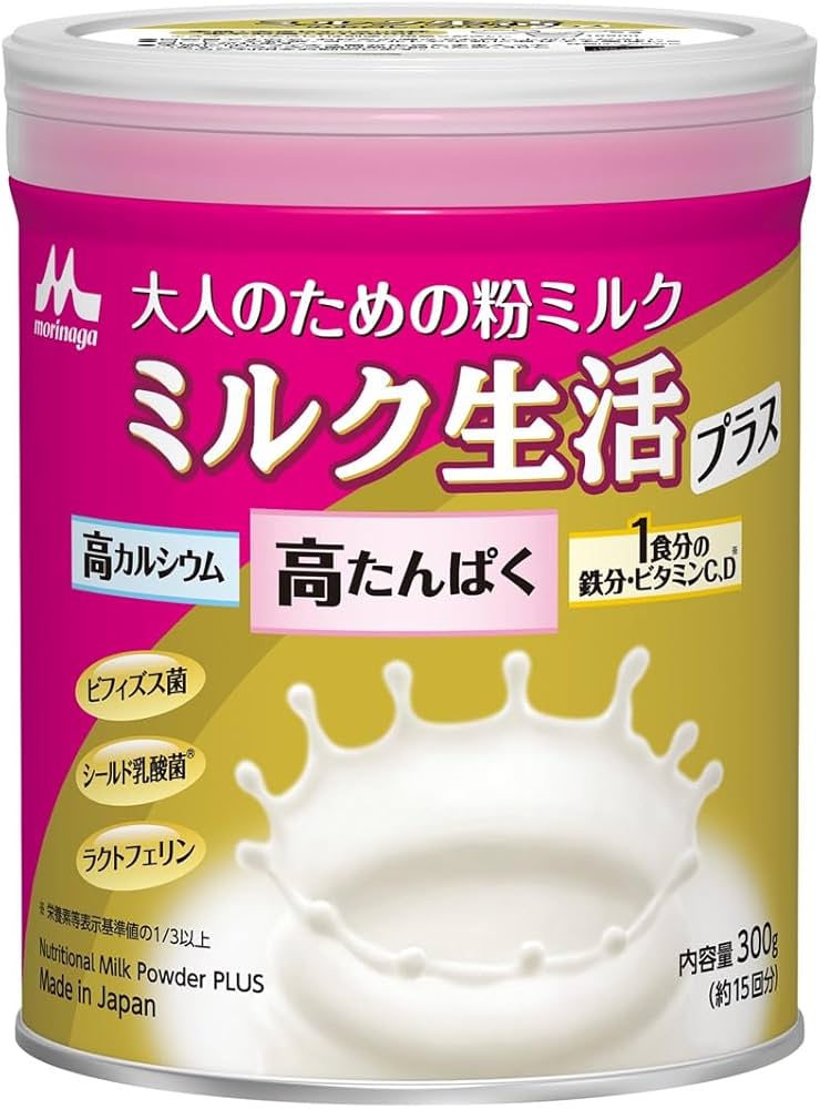 Amazon.co.jp: 大人のための粉ミルク ミルク生活プラス 300g 栄養補助