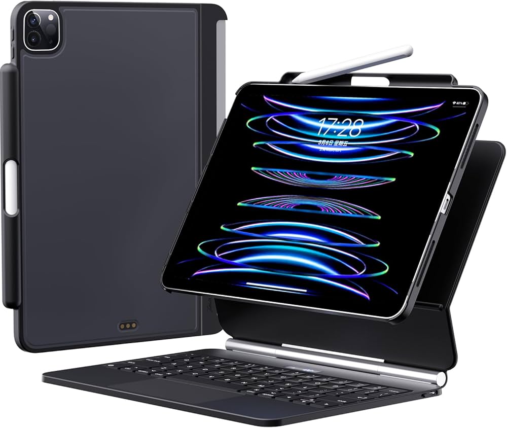 Amazon | Techfish iPadケース マジックキーボード&スマートキーボード