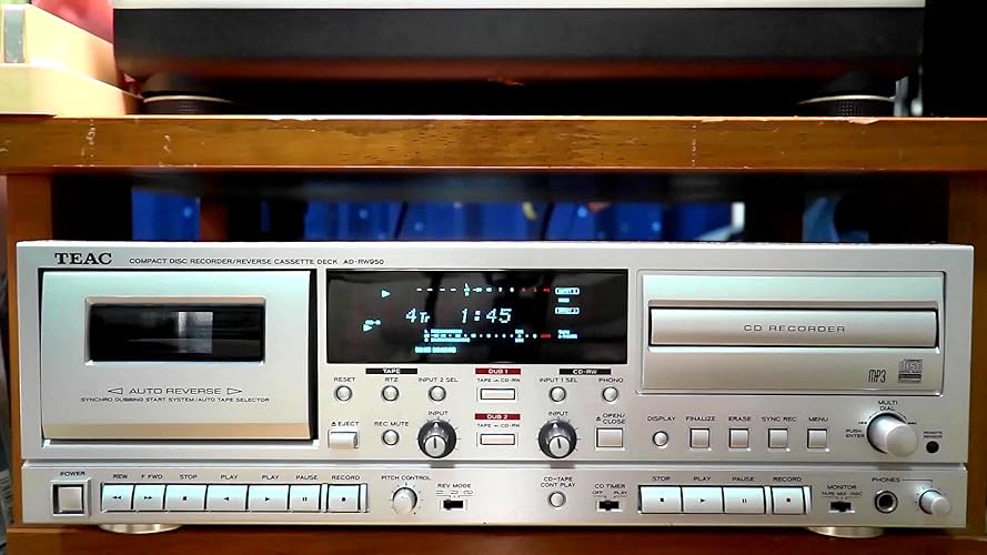 Amazon.co.jp: TEAC CDレコーダー/カセットデッキ シルバー AD-RW950-S