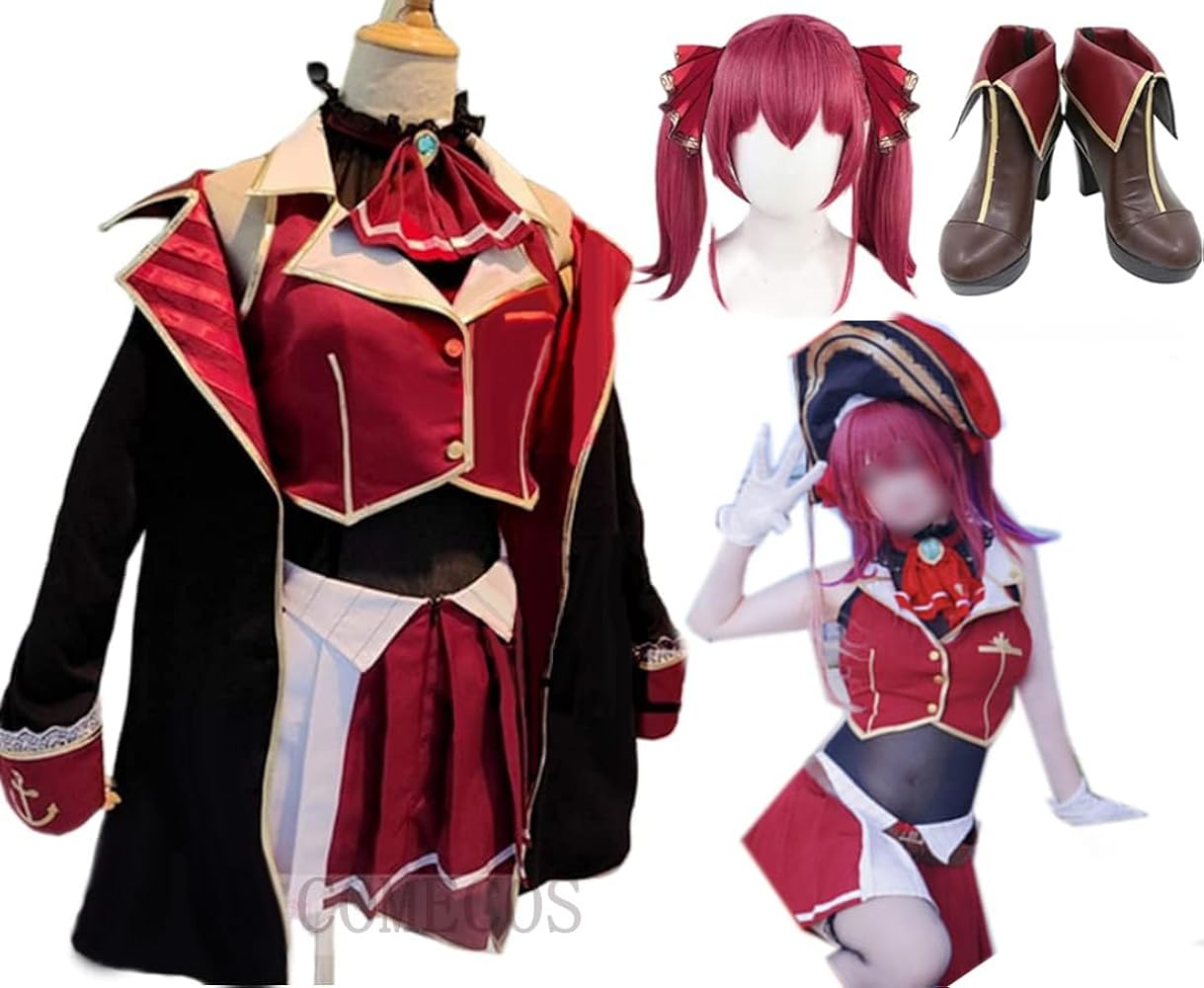 Amazon.co.jp: [楽コス] 宝鐘マリン コスプレ 衣装 フルセット ほう