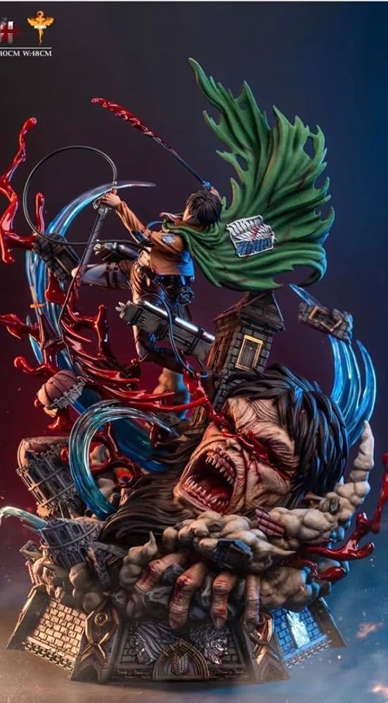 Amazon | 進撃巨人 海外リヴァイvsジーク スタチュー フィギュア