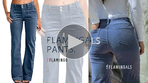 Amazon.com: Flamingals Women's Wide Leg Pants for Women Mid Waist