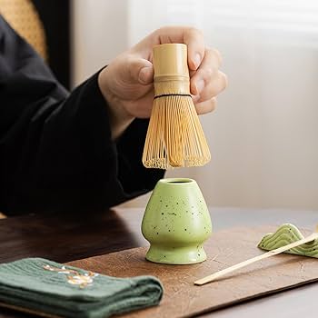 7Pcs Japanese Matcha Tea Set - Matcha Bowl with Pouring Spout