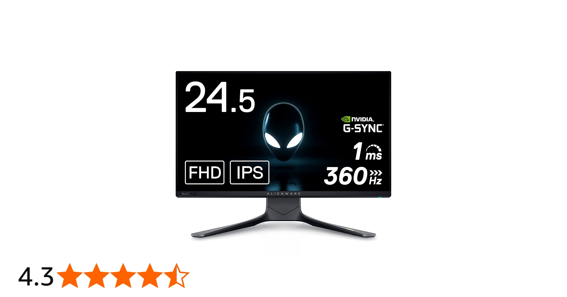 Amazon.co.jp: Dell ALIENWARE AW2521H 24.5インチ ゲーミングモニター