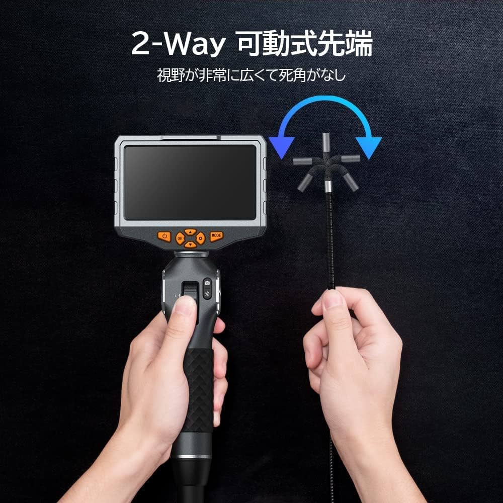 Amazon.co.jp: HEBIKAMERA 先端可動 ファイバースコープ 内視鏡カメラ