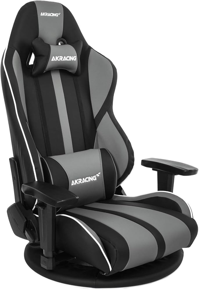 Amazon.co.jp: AKRacing ゲーミング座椅子 グレー 灰 極坐(ぎょくざ)V2