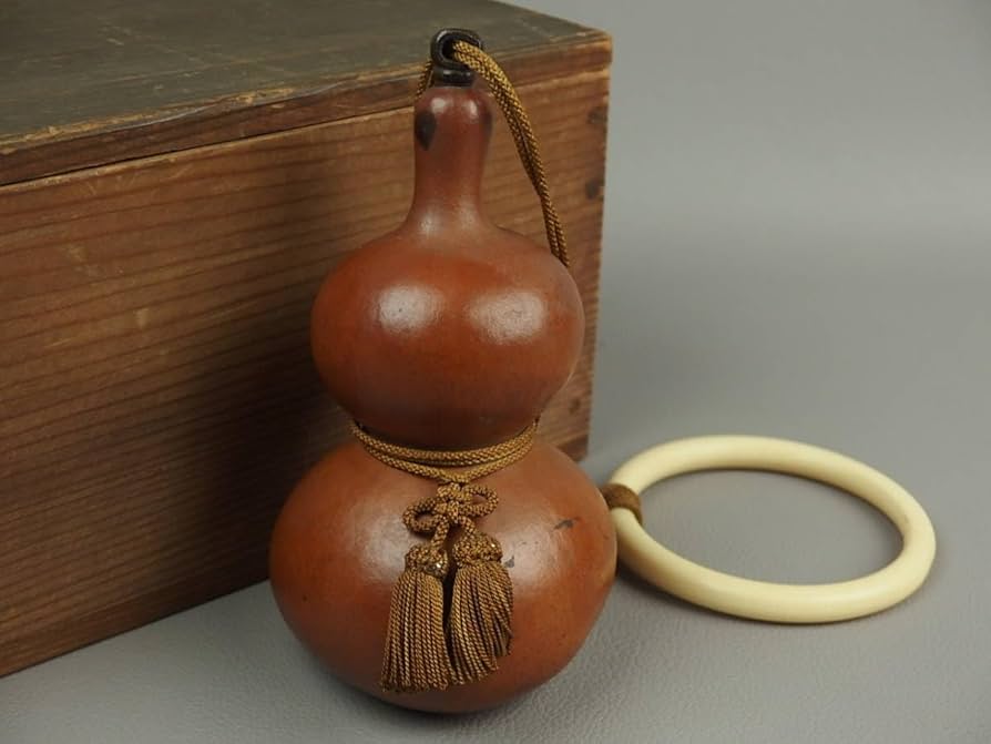 Amazon.co.jp: 【骨董茶道具】古いひょうたん時代瓢箪酒器dm013sgl.提