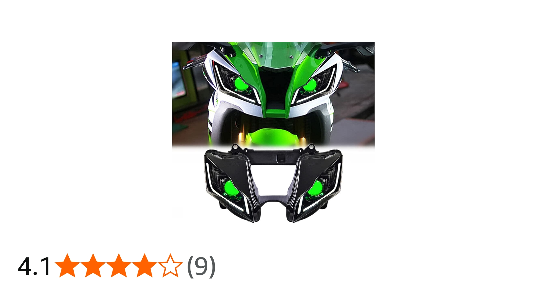 KT LED Headlight Assembly for Ninja ZX-10R 2016-2020, Demon Eyes