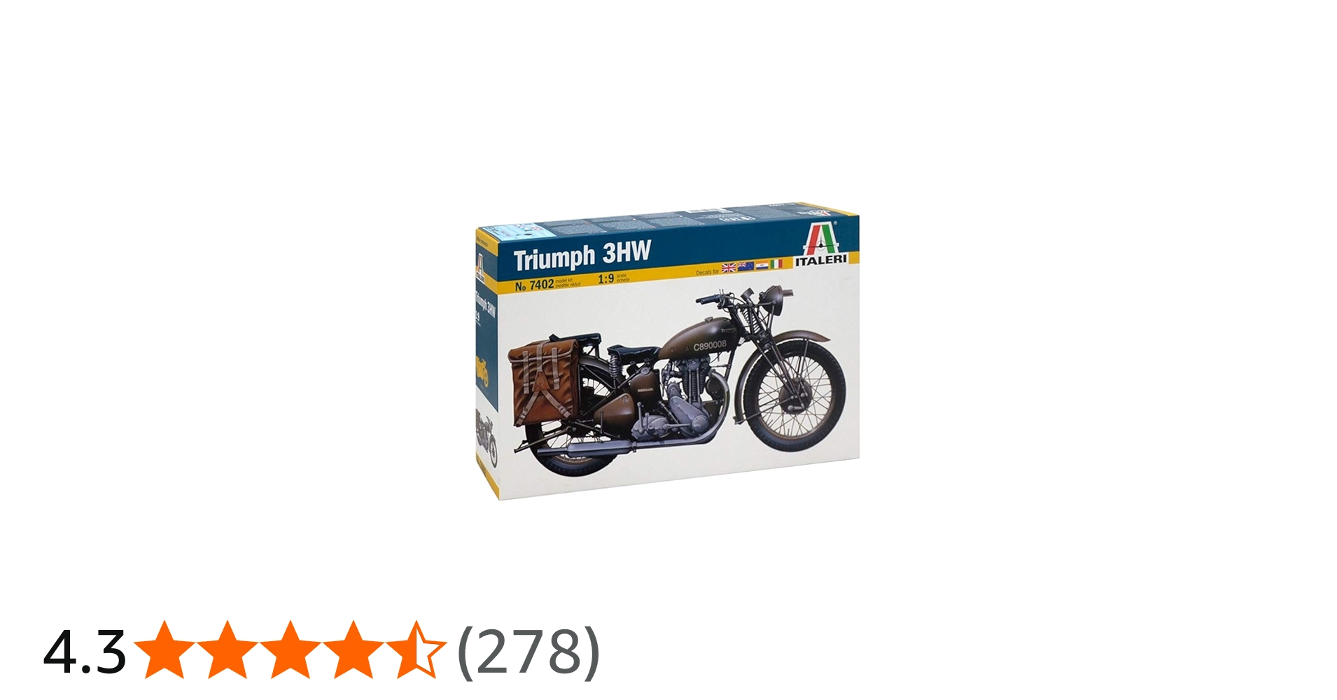 Amazon | Carson イタレリ 1/9 WW.II イギリス陸軍 軍用バイク