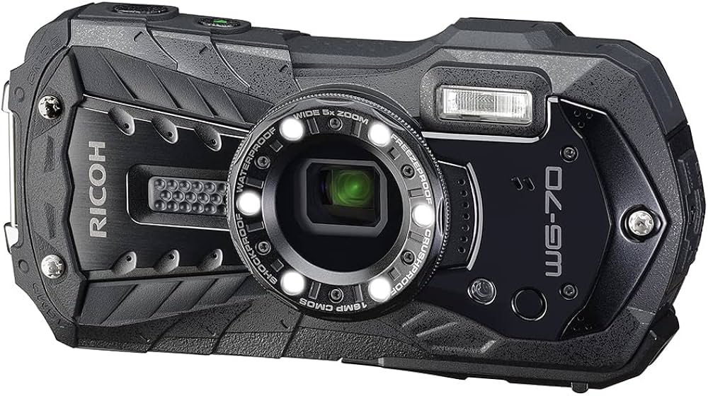 Amazon | RICOH WG-70 ブラック リコー本格防水デジタルカメラ 14m防水