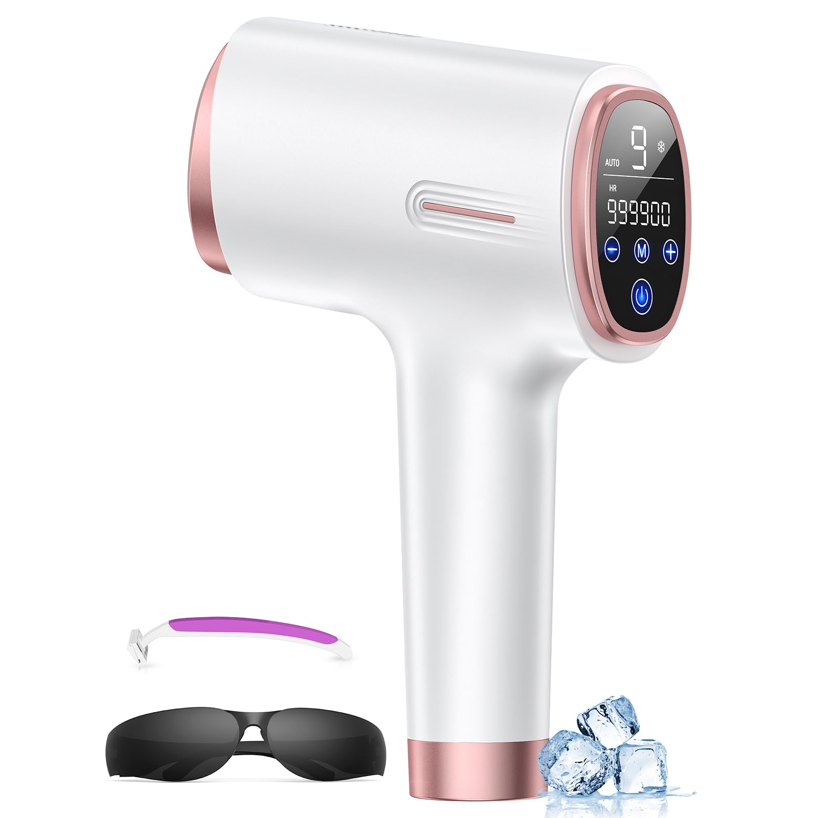 Ice-Cooling IPL Hair Removal Device, 3-IN-1 Laser Hair Removal