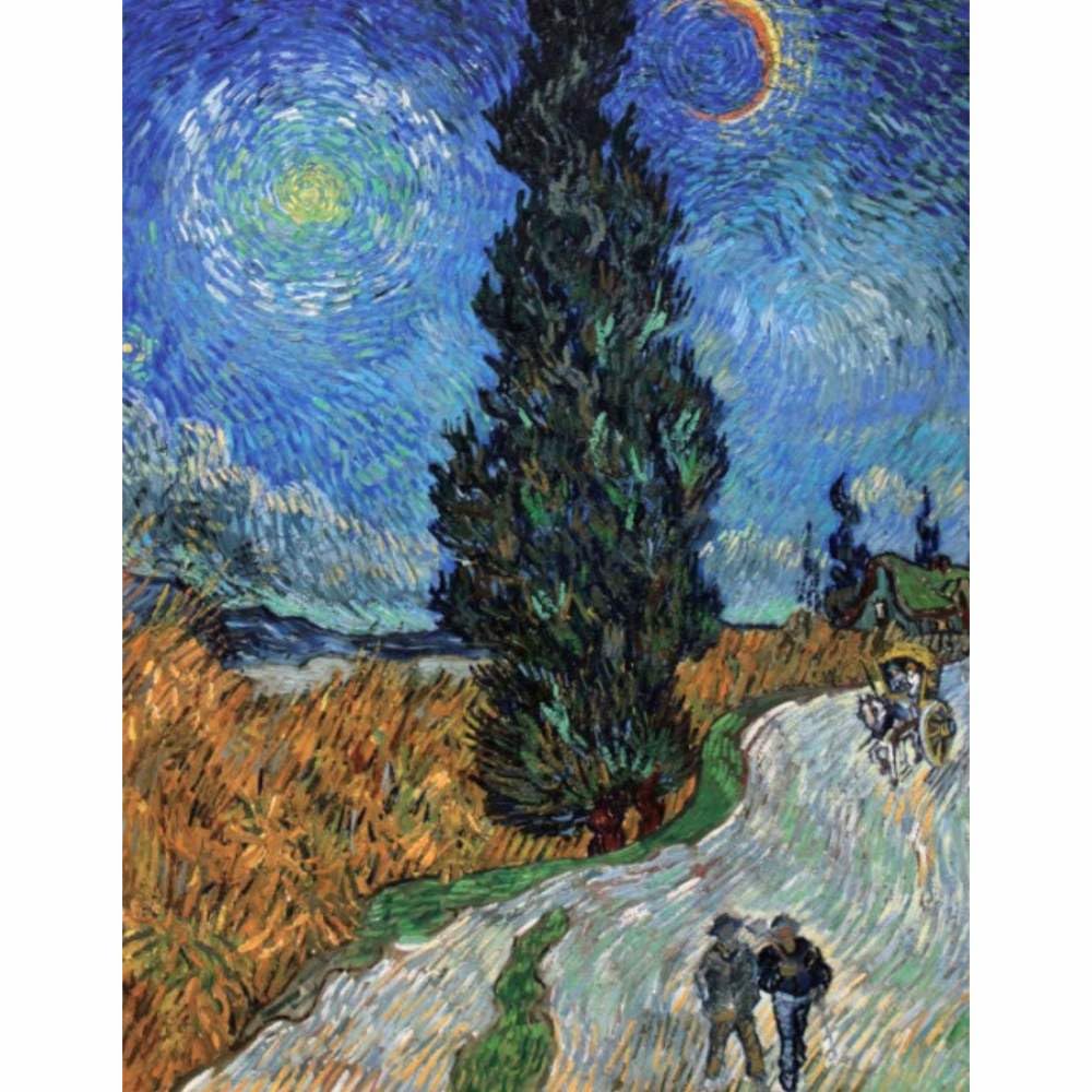 風景画 作家 オリバー 作品名 糸杉のある242/250 額サイズ55x43c 風景