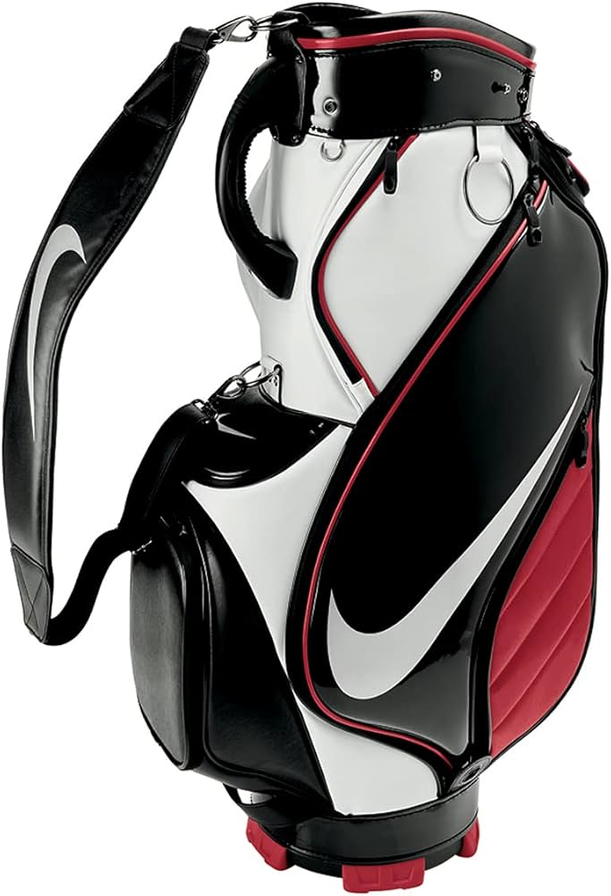 Amazon | ナイキ(NIKE) ゴルフバッグ ホワイト×ブラック×ジムレッド F