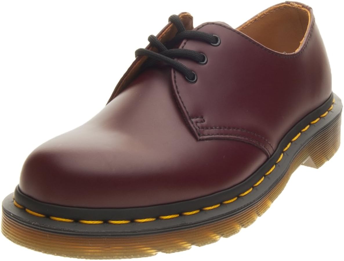 Amazon.com | Dr. Martens 1461 3-Eye Gibson Lace-Up,Cherry Red