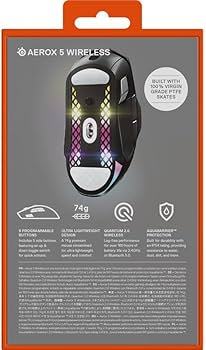 Amazon.com: SteelSeries Aerox 5 Wireless - Holey RGB Gaming Mouse