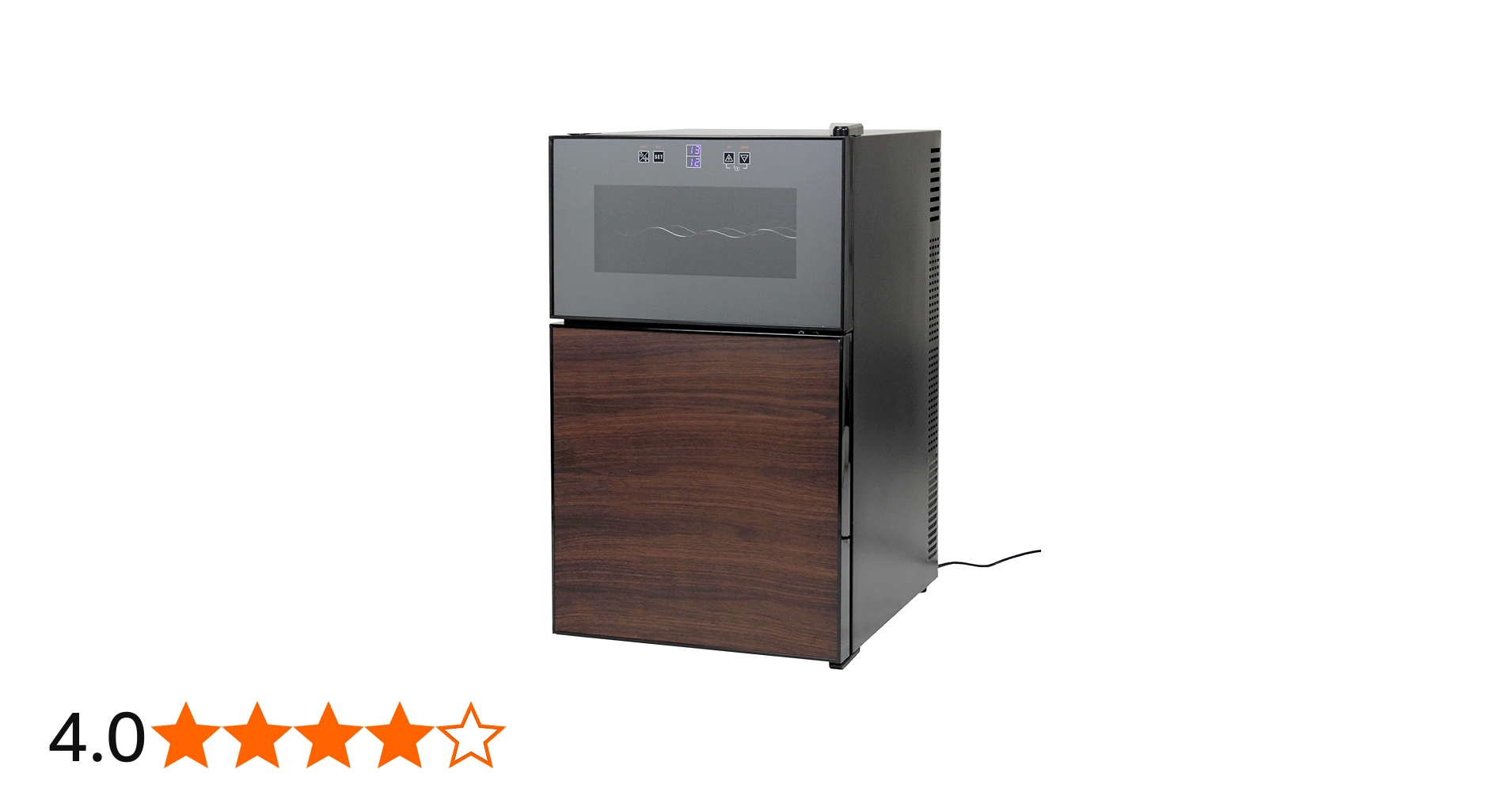 SIS BCW-69DD 電子ミニワインクーラー 2ドア ブラック【動作品