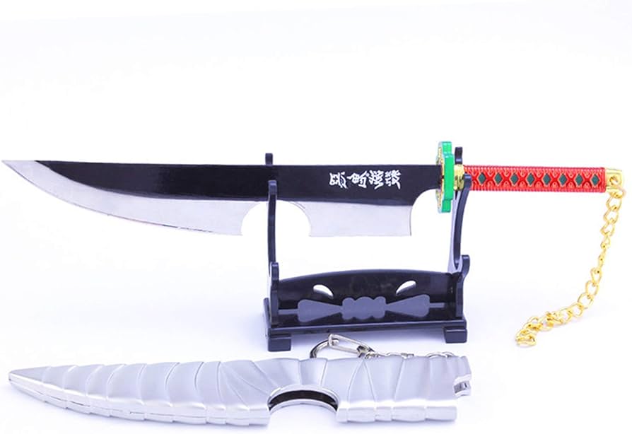 Amazon.co.jp: Wanqian 鬼滅 宇髄 天元 ペーパーナイフ ミニ日輪刀