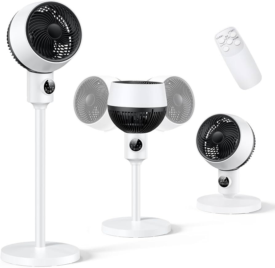 Amazon | サーキュレーター 扇風機 【360°強風・静音・節電モデル】 DC