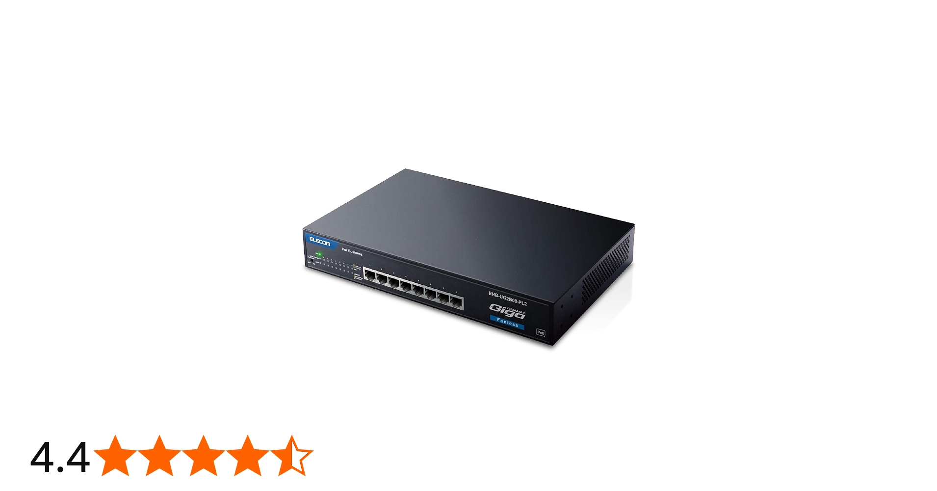 Amazon | エレコム スイッチングハブ 8ポート 金属筺体 PoE 静音ファン