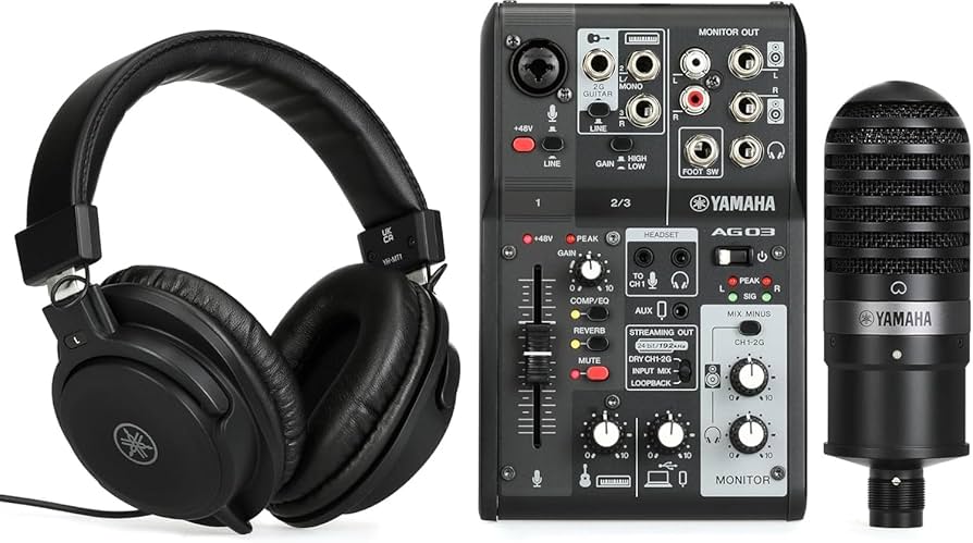 Amazon | Yamaha AG03MK2 ブラックライブストリーミングキット
