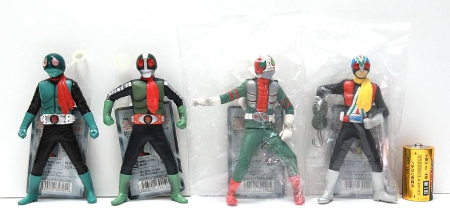 Amazon.co.jp: ソフビ魂 15体 旧1号 旧2号 V3 ライダーマン スーパー1