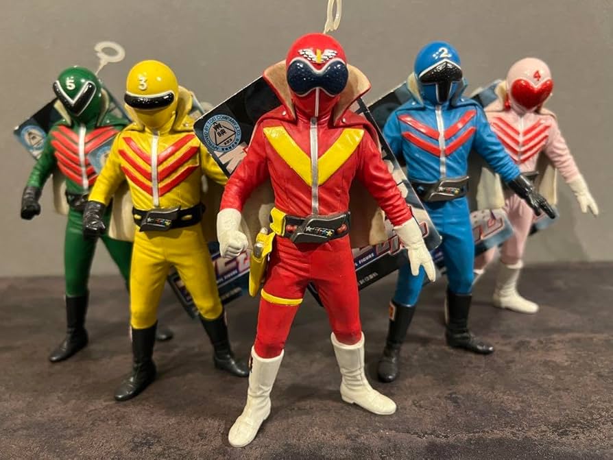 Amazon.co.jp: 秘密戦隊ゴレンジャー ソフビ魂 ソフビ 全てタグ付 5体