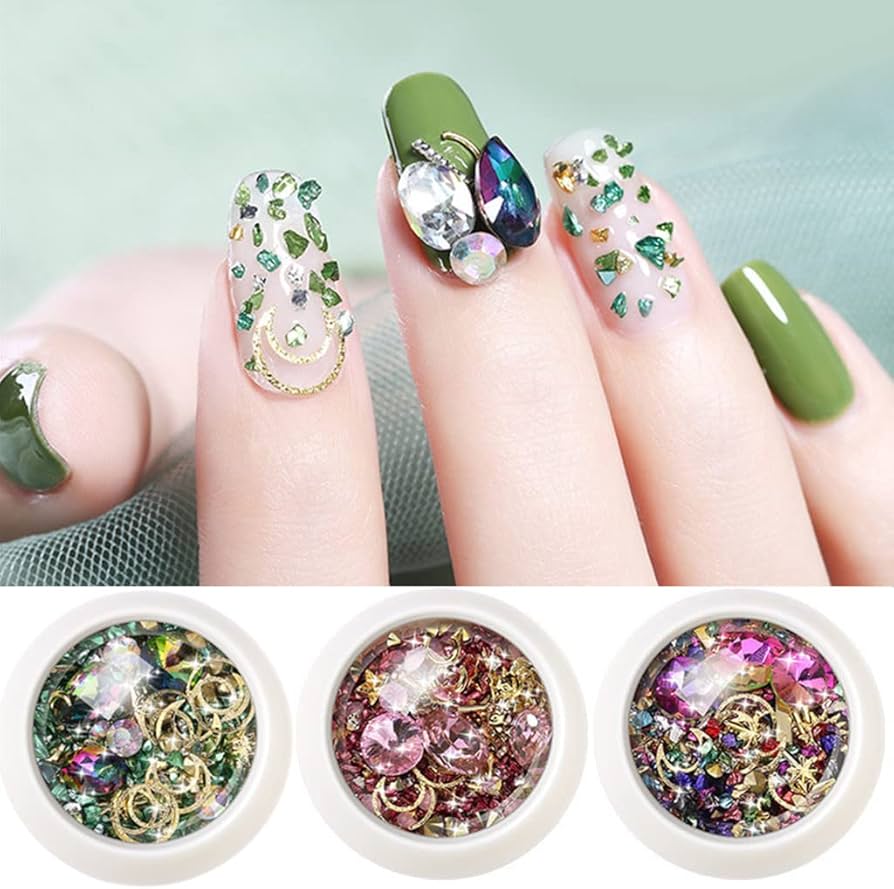 Amazon.co.jp: ネイルストーン ネイルスタッズ カラー ラインストーン