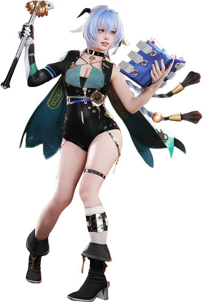 Amazon.co.jp: 【Azuiblc】ゼンゼロ リュシア コスプレ衣装 羊角 耳