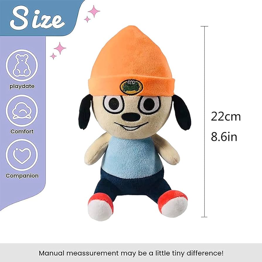 Amazon.co.jp: 8.6インチかわいいパラッパぬいぐるみ、カワイイ