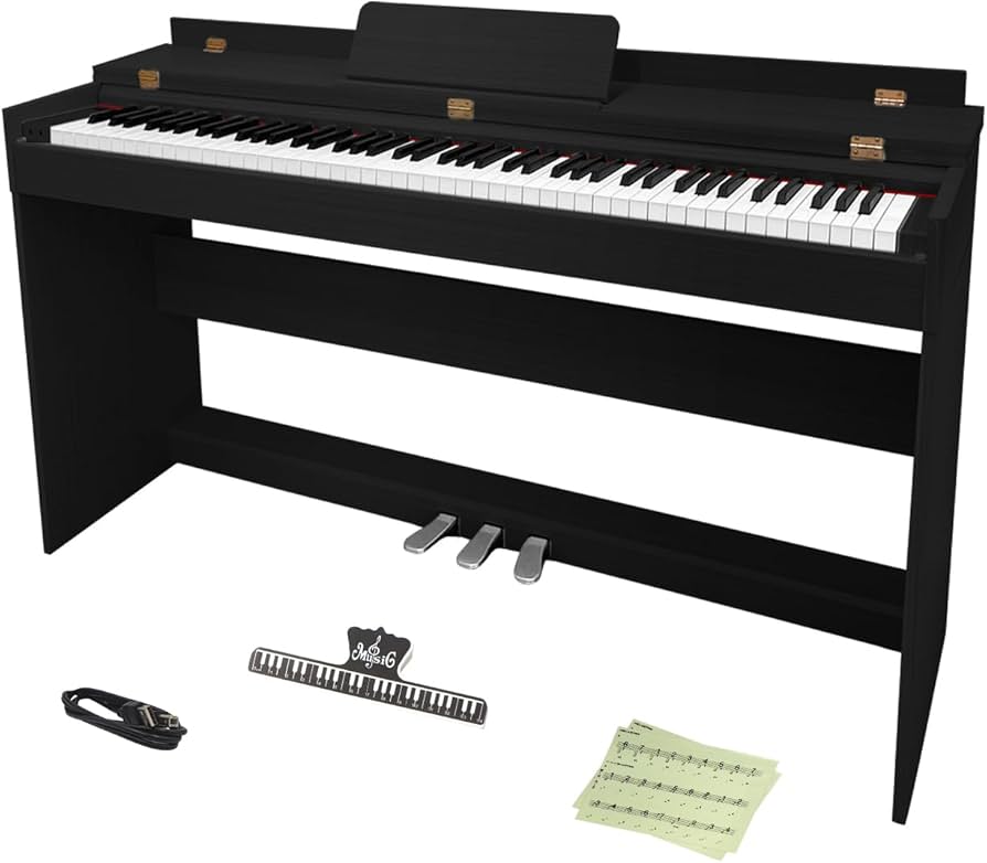 Amazon.co.jp: 【ハンマーアクション88鍵盤】 Longeye 電子ピアノ 88