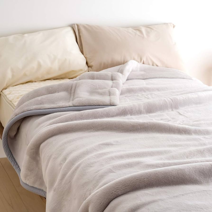 Amazon｜西川 2枚合わせ毛布 ダブル 日本製 毛布 2枚合せ毛布 吸湿