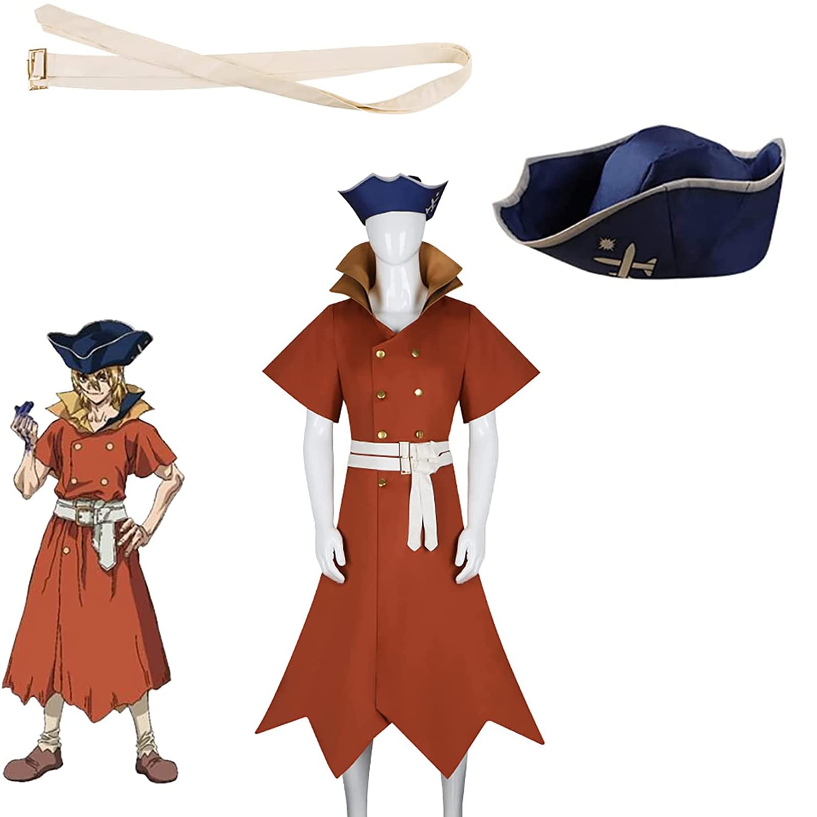 Amazon.co.jp: Dr.STONE 七海りゅすい コスプレ 衣装 ドクターストーン