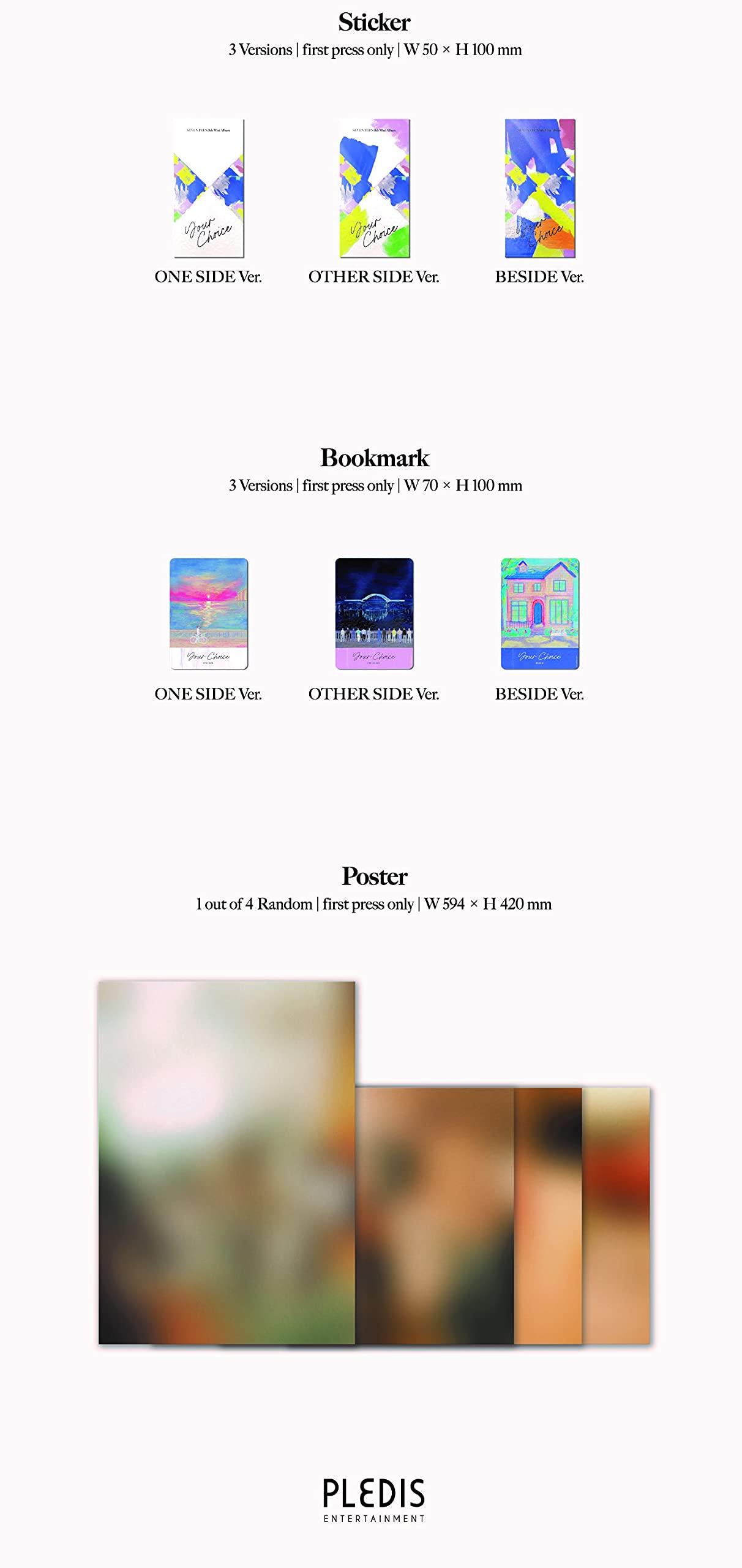 Amazon.com: Seventeen - Your Choice [Beside ver.] (8th Mini Album