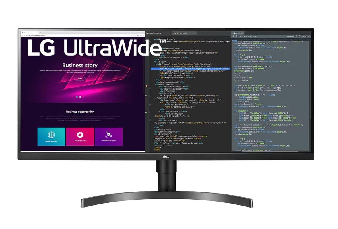 LG 34WN750-B 34” UltraWide QHD (3440x1440) IPS 5ms 75Hz Monitor