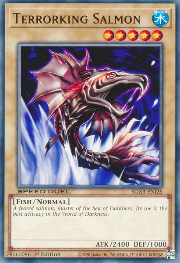 Amazon.co.jp: 遊戯王 SGX3-ENI26 ジェノサイドキングサーモン