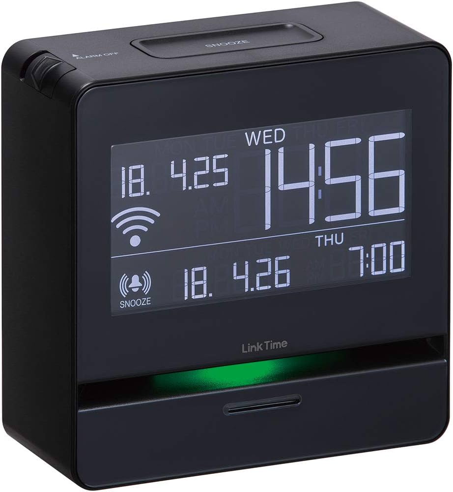 Amazon.co.jp: キングジム 時計 スマートアラーム リンクタイム 黒