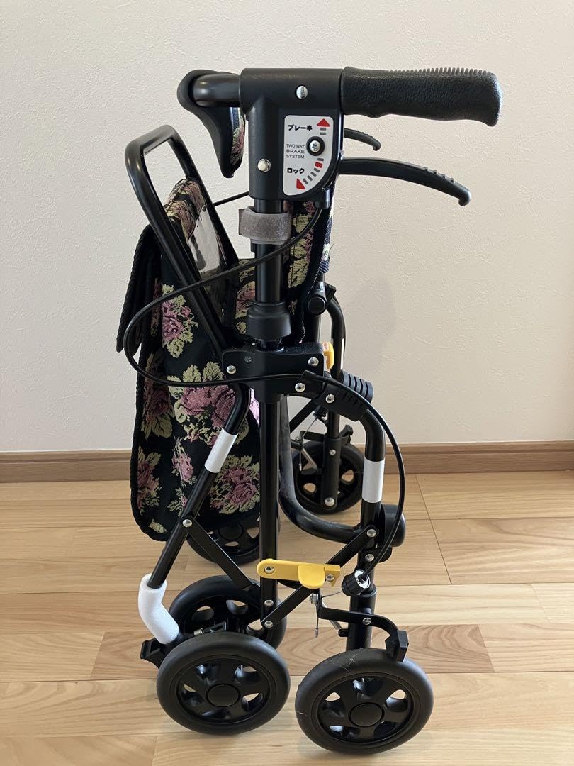 新品 未使用 シルバーカー SHIMA 島制作所 スカイウォーカーS 花柄