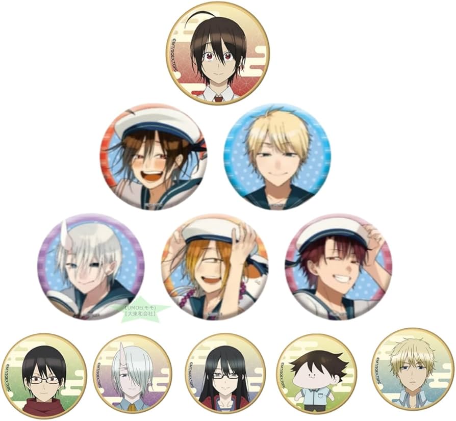 Amazon.co.jp: 2025新型 妖怪学校の先生はじめました バッジ 缶バッジ