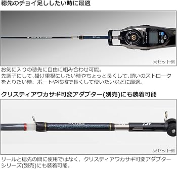 Amazon | ダイワ(DAIWA) クリスティア ワカサギ 穂先延長キット 5cm