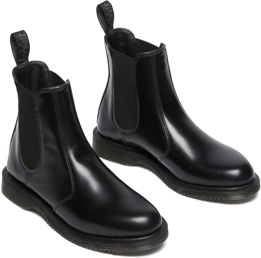 Amazon.com | Dr. Martens Women's Flora Chelsea Boot, Black