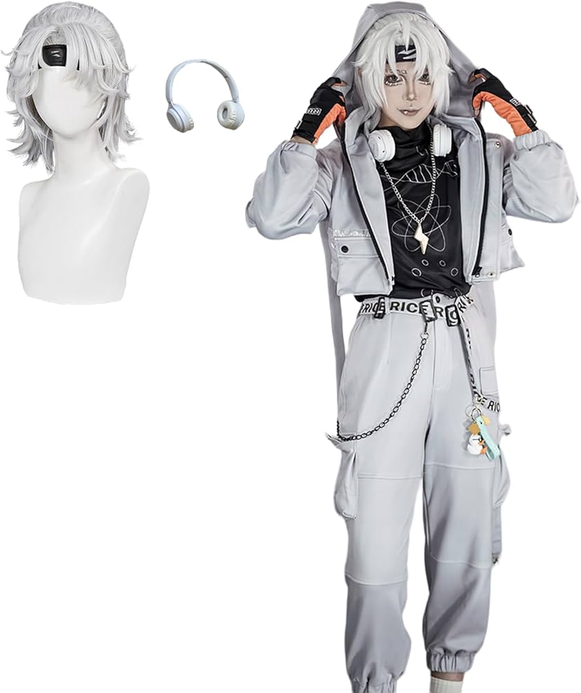 Amazon.co.jp: コスプレ衣装 ウィッグ、髪飾り、ヘッドホン付き 第五