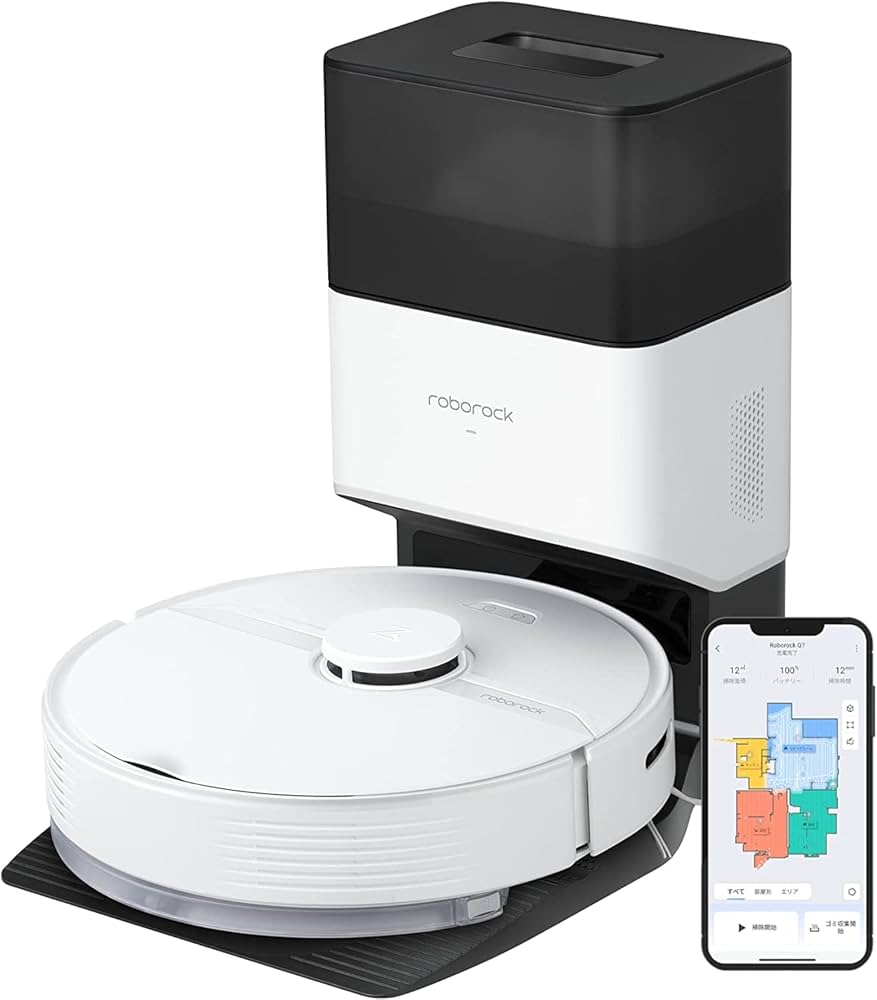 Amazon | ロボット掃除機 ロボロック Q7+ 自動ゴミ収集 水拭き